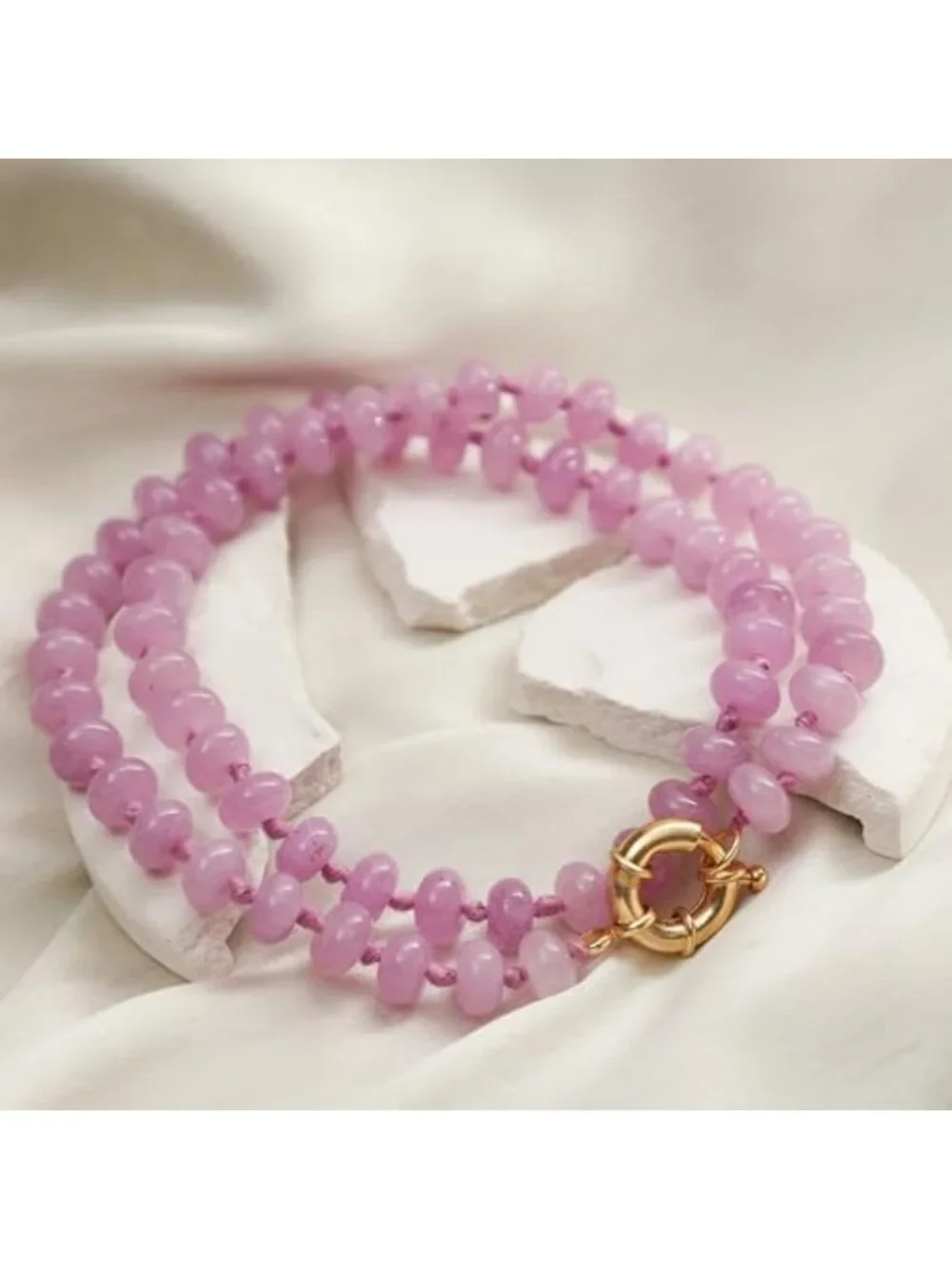 Colorful Beaded Gemstone Necklace for Women | Boho Pastel Choker Jewelry